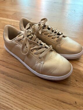 Gold Metallic Sneakers